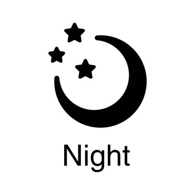 Temiz gece vektör tasarımı 