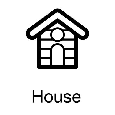 Hat tasarımında ev inşa vektörü 