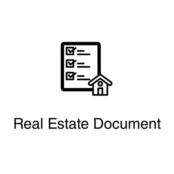 Проектирование Векторных Документов Недвижимость — стоковый вектор