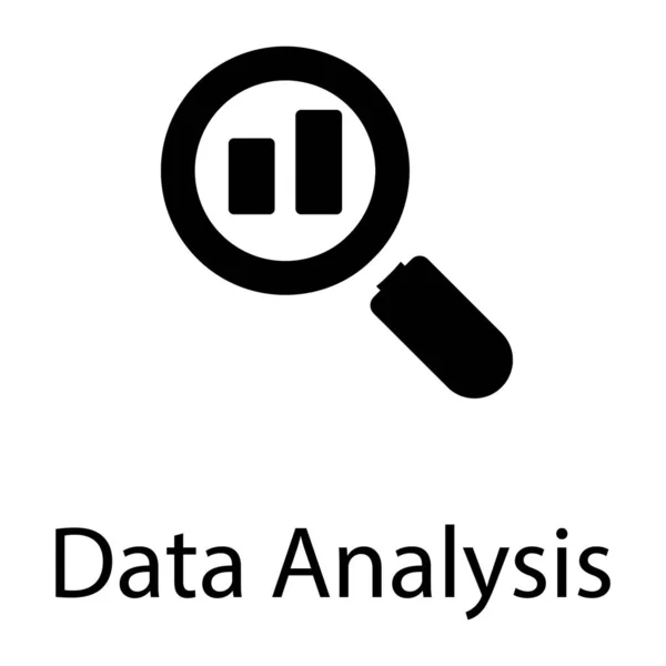 Vektor Analýzy Dat Pevném Provedení — Stockový vektor