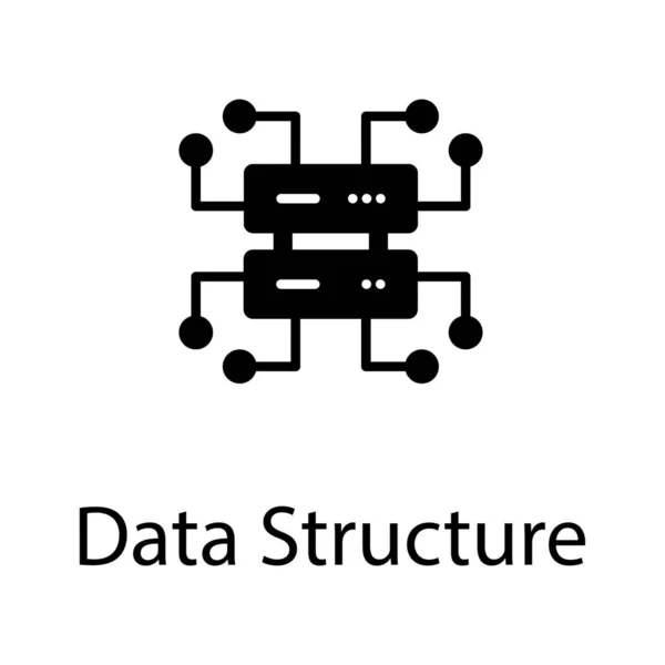 Solide Datenbankstruktur Vektor Design — Stockvektor