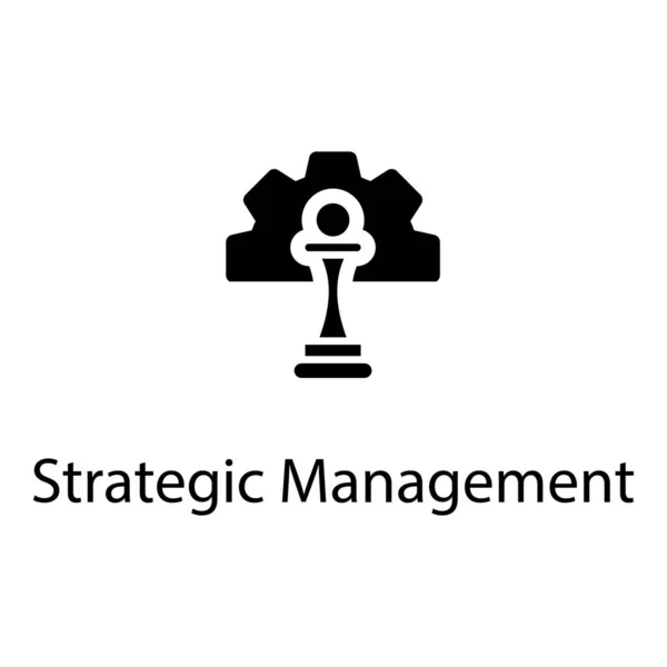 Projeto Vetorial Gestão Estratégica Sólida —  Vetores de Stock