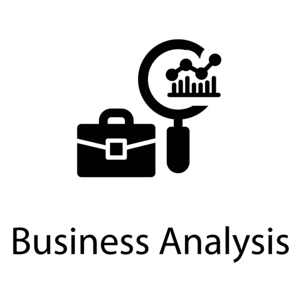 Solidna Konstrukcja Wektorowa Analizy Biznesowej — Wektor stockowy