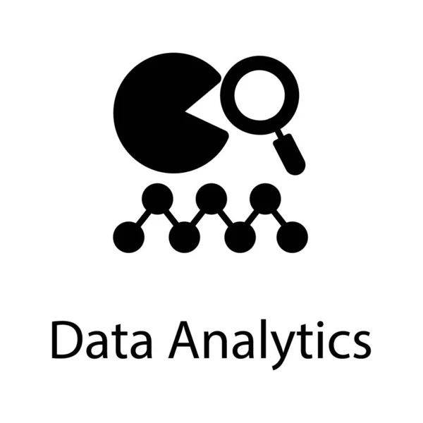 Vektor Analisis Data Dalam Desain Padat - Stok Vektor