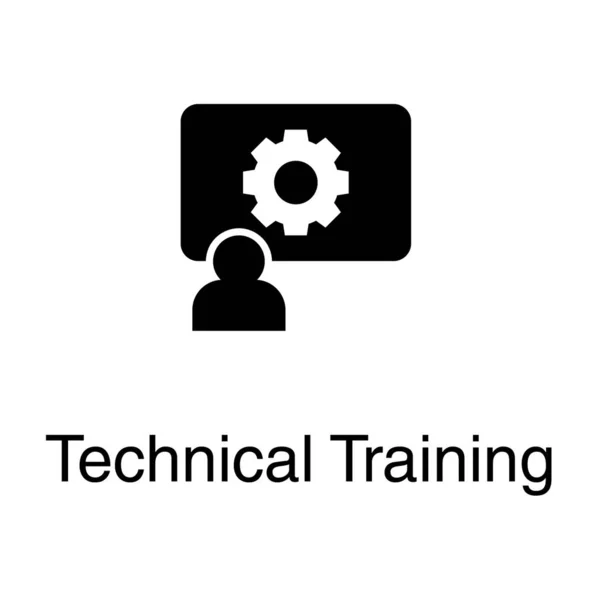 Solid Technical Training Services Vector — Stock Vector