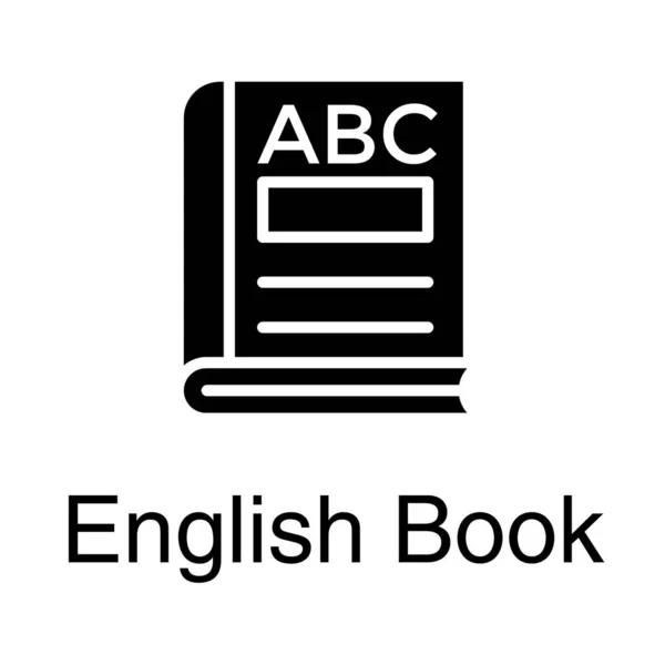 Englische Lesung Buch Vektor Design — Stockvektor