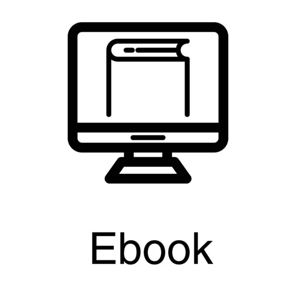 Book Vektor Liniendesign — Stockvektor