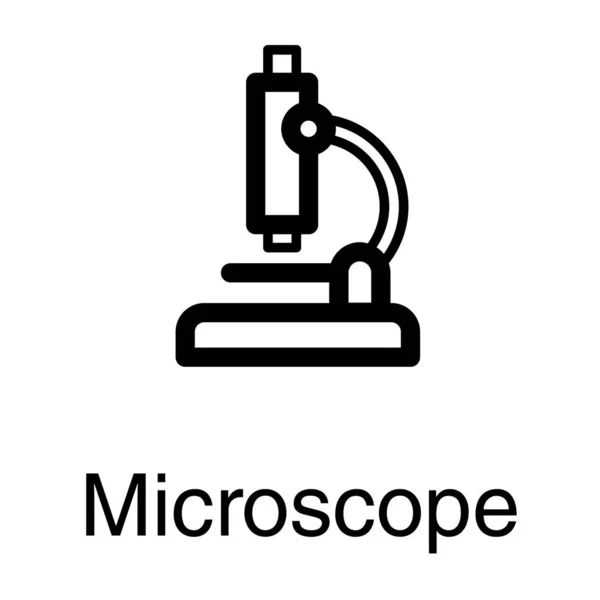 Diseño Vectores Microscopio Luz Lineal — Archivo Imágenes Vectoriales