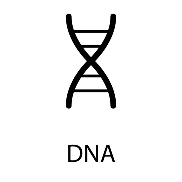 Dna Structure Icon Glyph Design — Stock Vector