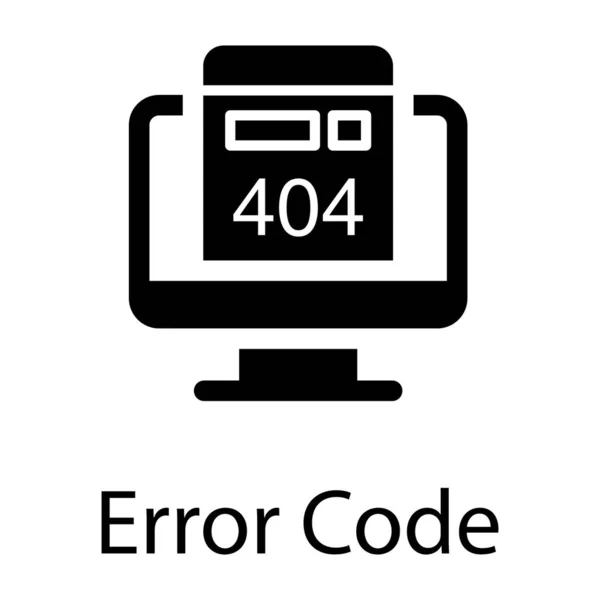 Diseño Vectores Código Error Web — Vector de stock