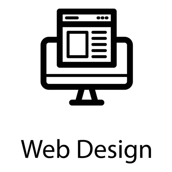 Online Linienvektor Für Webdesign — Stockvektor