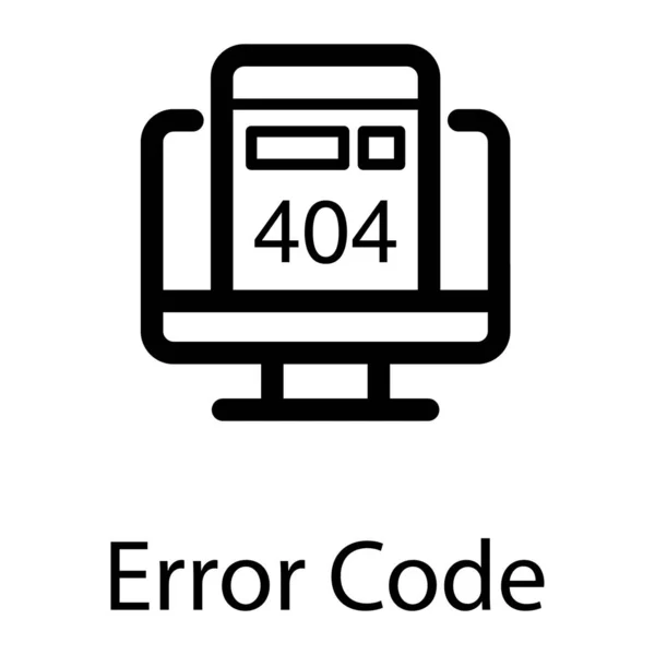 Diseño Vectores Código Error Web — Vector de stock