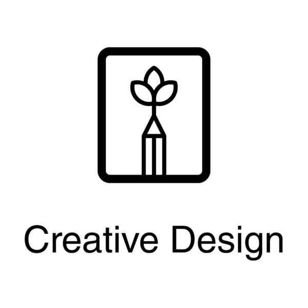 Вектор Креативного Дизайну Лінійному Дизайні — стоковий вектор