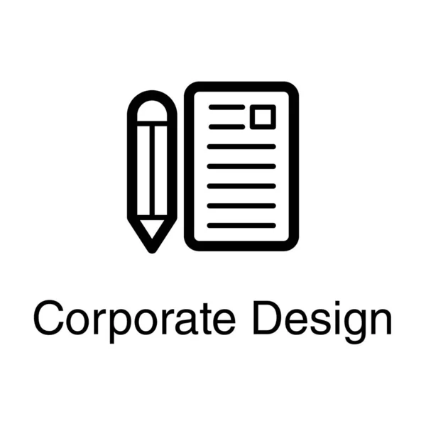 Línea Papelería Educativa Diseño Vectores — Archivo Imágenes Vectoriales