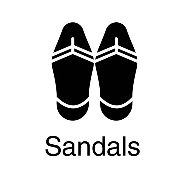 Massief Paar Sandalen Vector Ontwerp — Stockvector