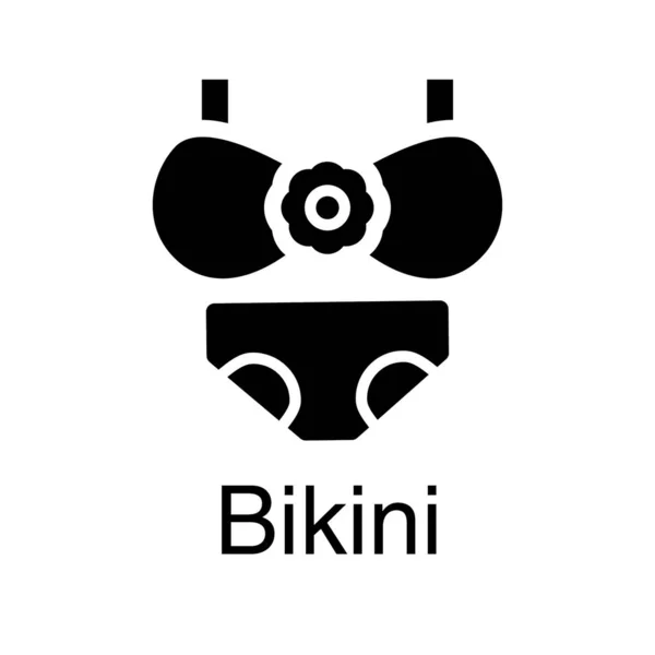 Conception Vectorielle Bikini Femme Solide — Image vectorielle