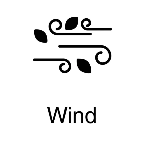 Wietrzna Pogoda Solidnej Konstrukcji — Wektor stockowy