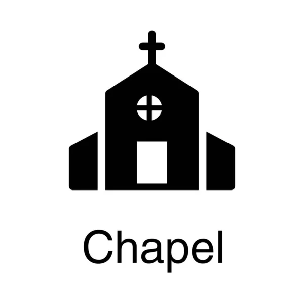 Cristianismo Igreja Construção Vetor Design — Vetor de Stock
