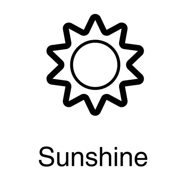 Лінія Яскравого Сонячного Світла Векторний Дизайн — стоковий вектор