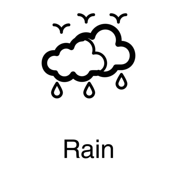 线路设计中的雨天矢量 — 图库矢量图片