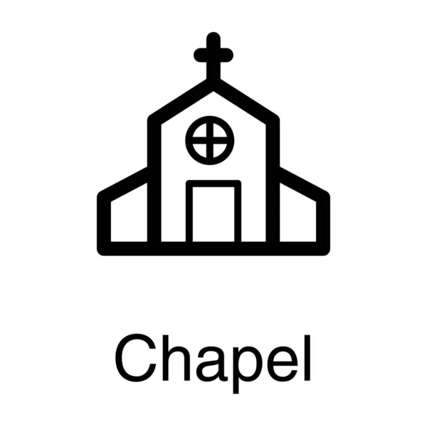 Cristianismo Iglesia Edificio Vector Diseño — Vector de stock