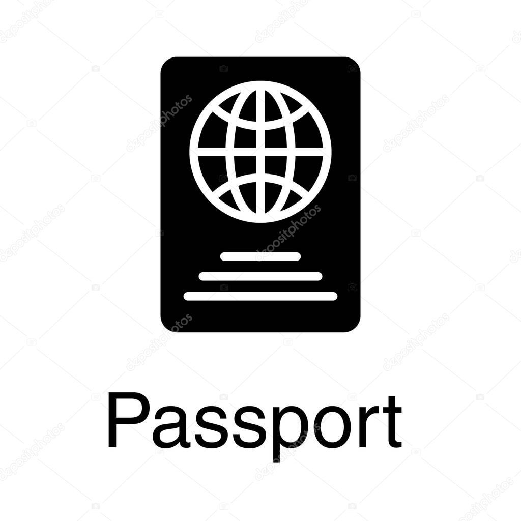 Travel Passport vector on white background 