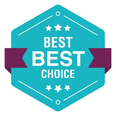 Vektör tasarımının en iyi seçim rozeti 