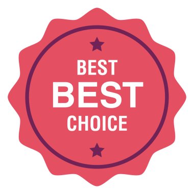 Vektör tasarımının en iyi seçim rozeti 