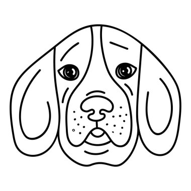 El çizilmiş dalmaçyalı köpek vektörü 