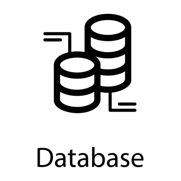 Datenbank Speichernetzwerk Vektor Design — Stockvektor