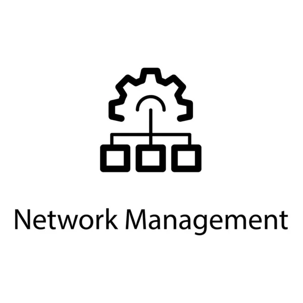 Network Management Setting Vector Design — Stock Vector