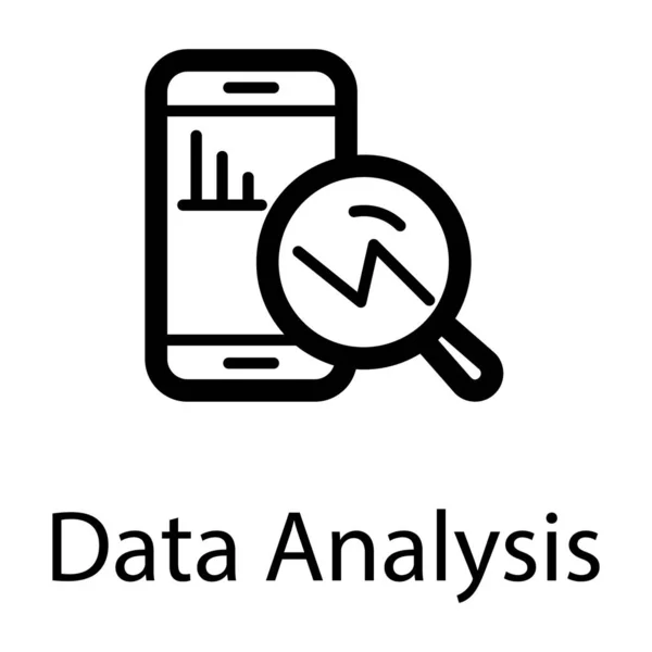 Desain Vektor Analisis Data Seluler - Stok Vektor