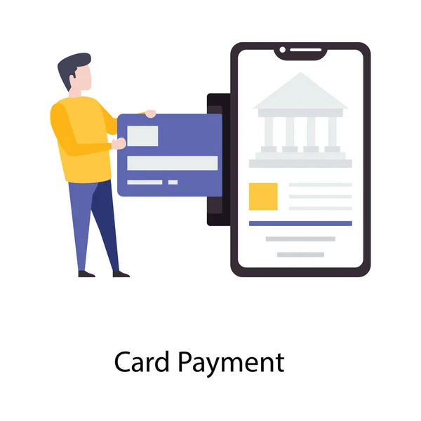 Card Payment Gateway Vector Design — Stock Vector