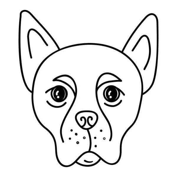 Hand Getekende Wilde Hond Vector — Stockvector