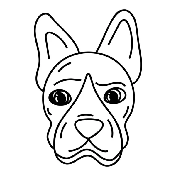 Mano Dibujado Vector Perro Salvaje — Vector de stock