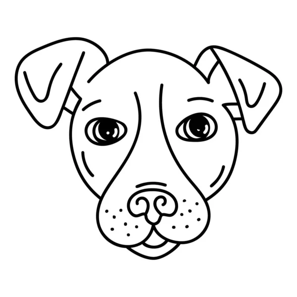 Vetor Cão Estimação Design Retrato — Vetor de Stock