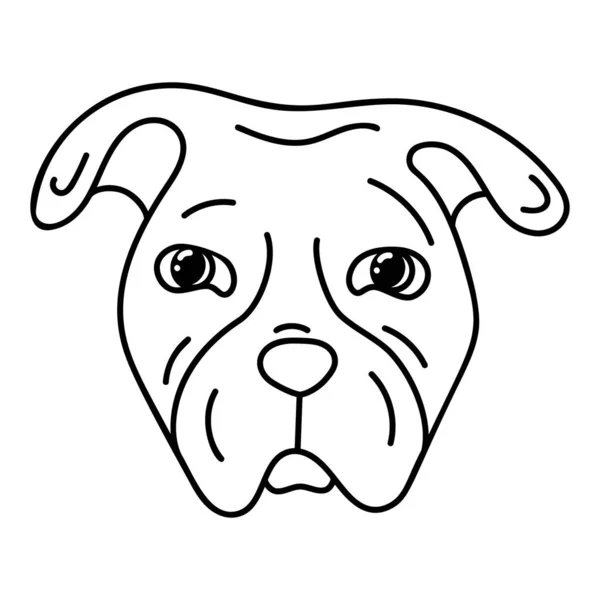 Vetor Cão Doméstico Desenhado Mão — Vetor de Stock