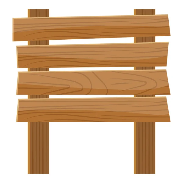 Plochá Konstrukce Dřevěné Tabule — Stockový vektor