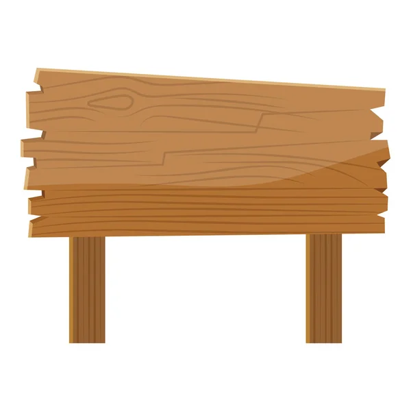 木制招牌图标平面设计 — 图库矢量图片