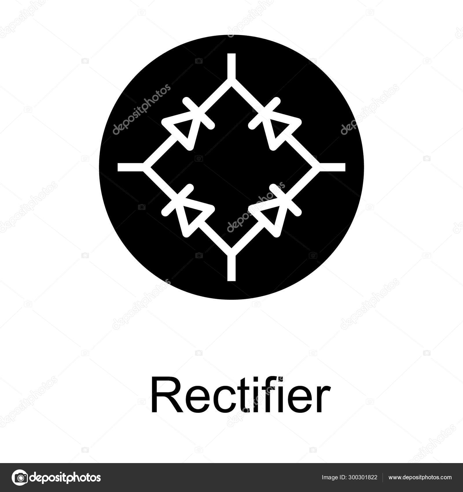 Rectifier Logo Solid Vector Stock Vector Image by ©vectorspoint #300301822