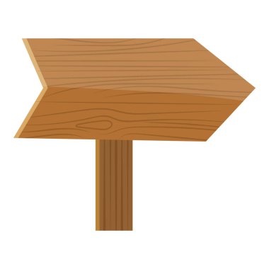 Kılavuz tahtası simgesinin düz tasarımı.