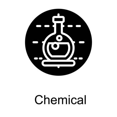 Katı tasarımın kimyasal şişesi 
