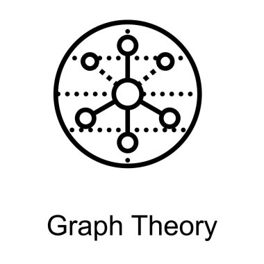Yuvarlak çizgi tasarımında ağ grafiği 