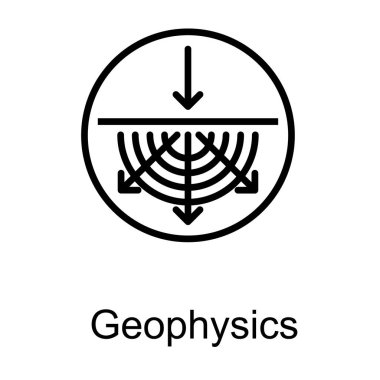 Çizgi tasarım vektörünün jeoloji logosu 