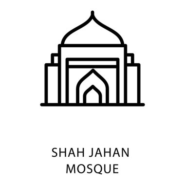 Satır vektörşah cihan cami simgesi 