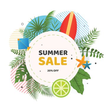 Satış promosyon logosu vektör tasarımı