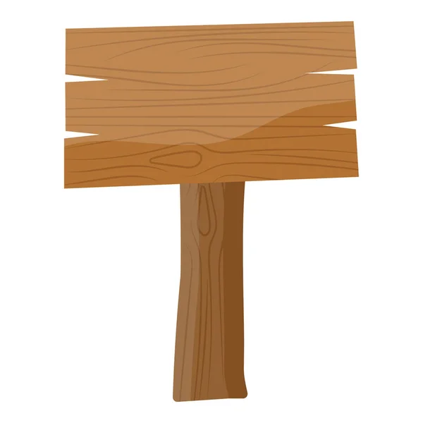 木制招牌图标平面设计 — 图库矢量图片