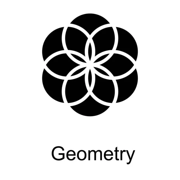 Geometria Kształt Symbol Wektor Logo — Wektor stockowy