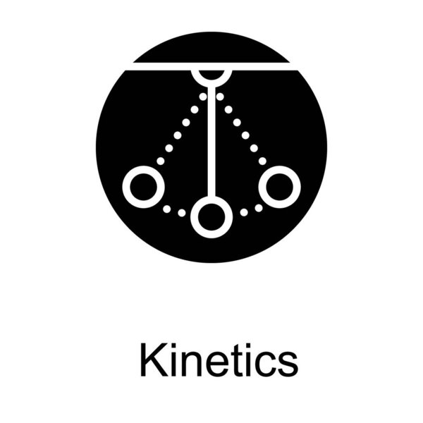 Kinetics vector in solid design logo 