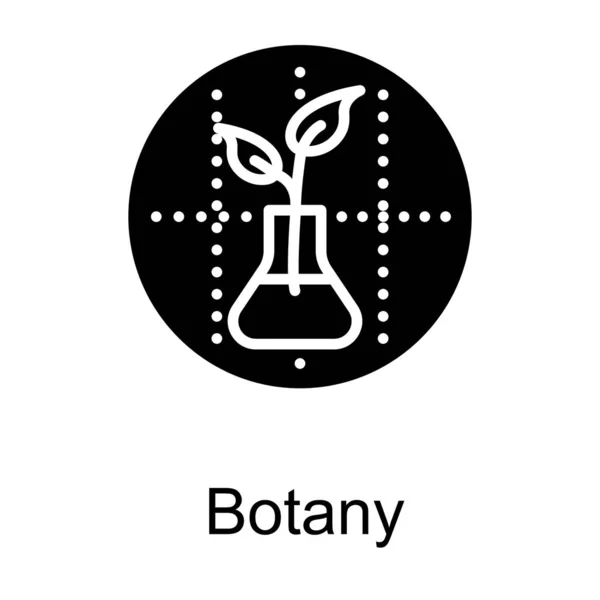 Логотип Биологической Науки Твердом Дизайне — стоковый вектор